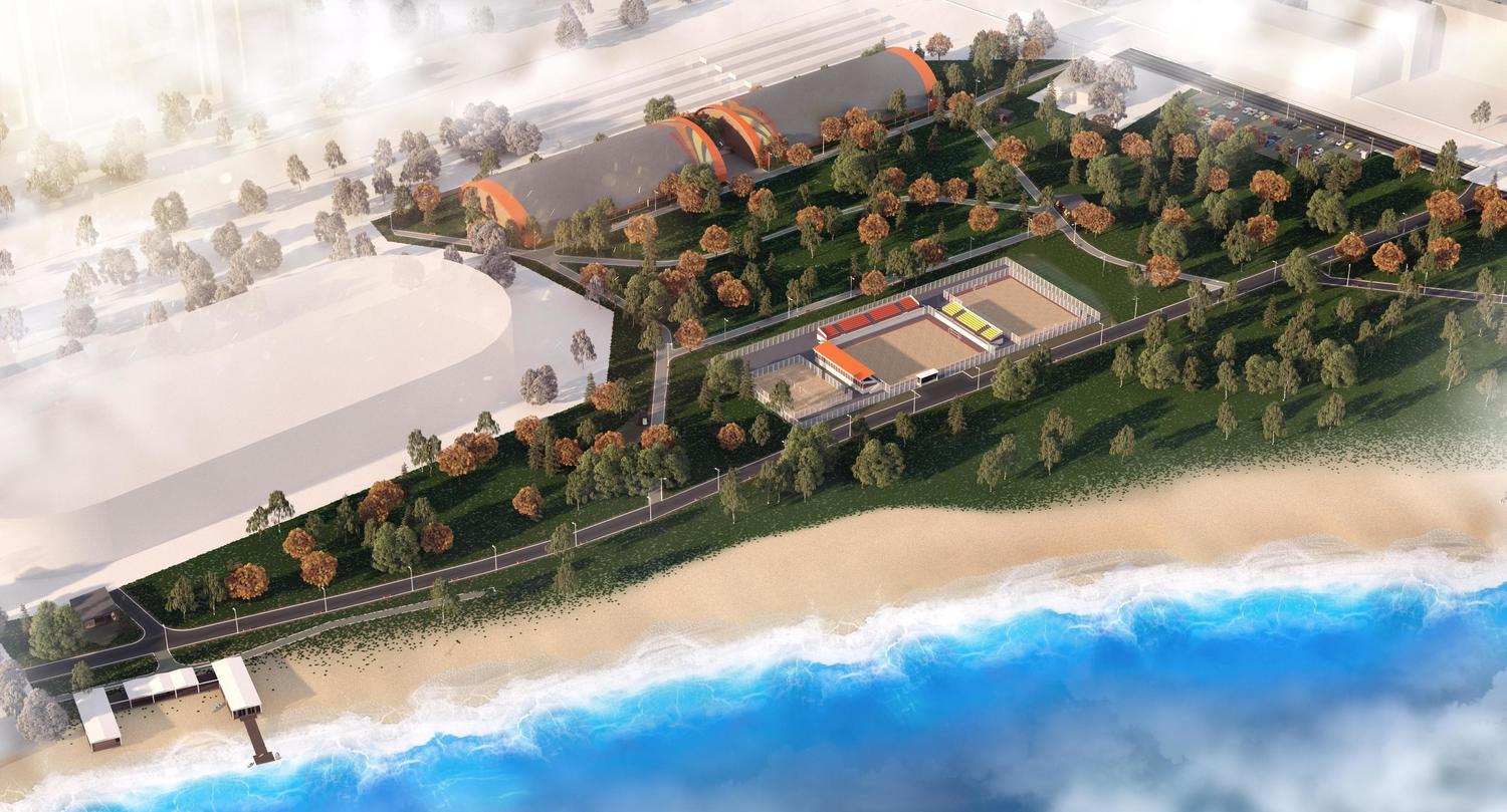 Проект благоустройства Строгинской поймы (спортивный кластер)